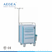 AG-IT004A1 Five drawers hospital economic clinic infusion plastic drawer trolley for sales